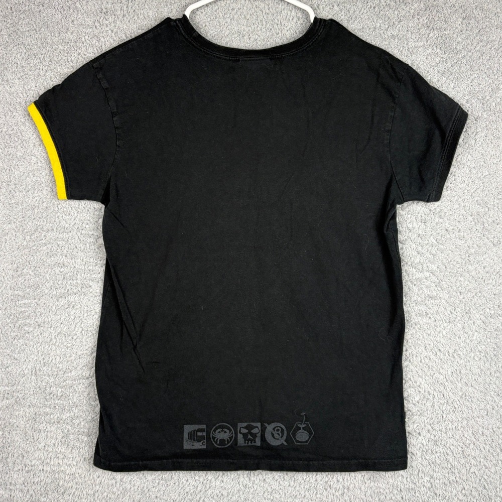 Vintage Nike Shirt Mens XL Black Livestrong Yellow Trim Ringer Graphic Y2K Goth